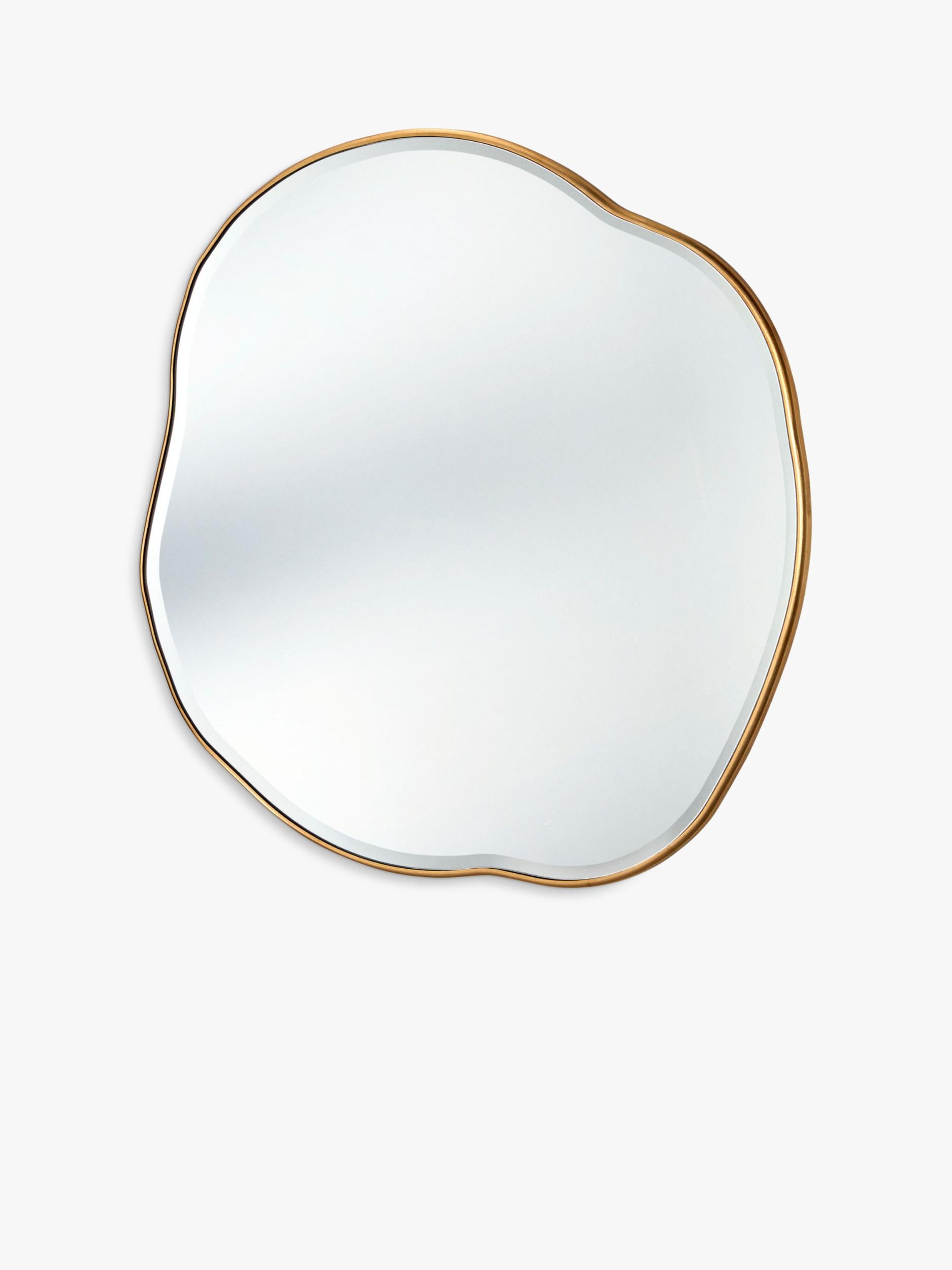 Yearn round wall mirror gold 100x100cm - British product