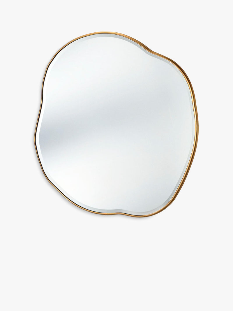 Yearn round wall mirror gold 100x100cm - British product