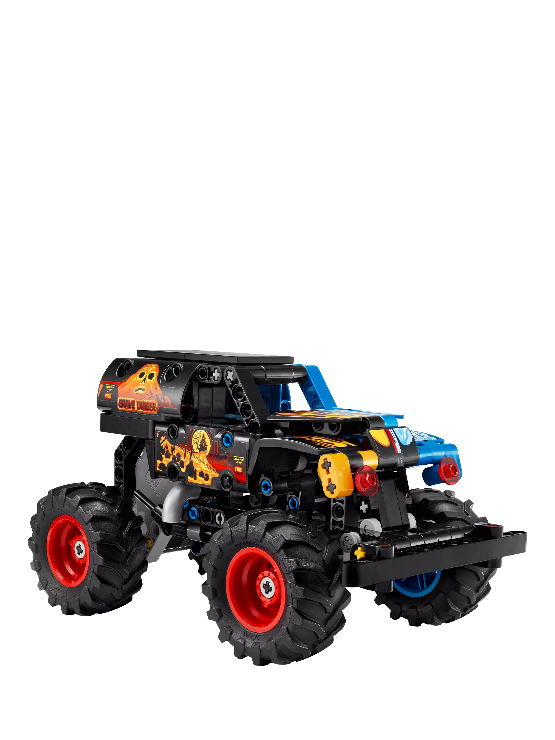 LEGO Technic Grave Digger Fire and Ice pull-back truck, UK version