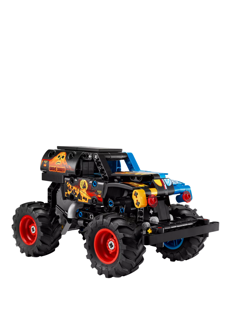 LEGO Technic Grave Digger Fire and Ice pull-back truck, UK version