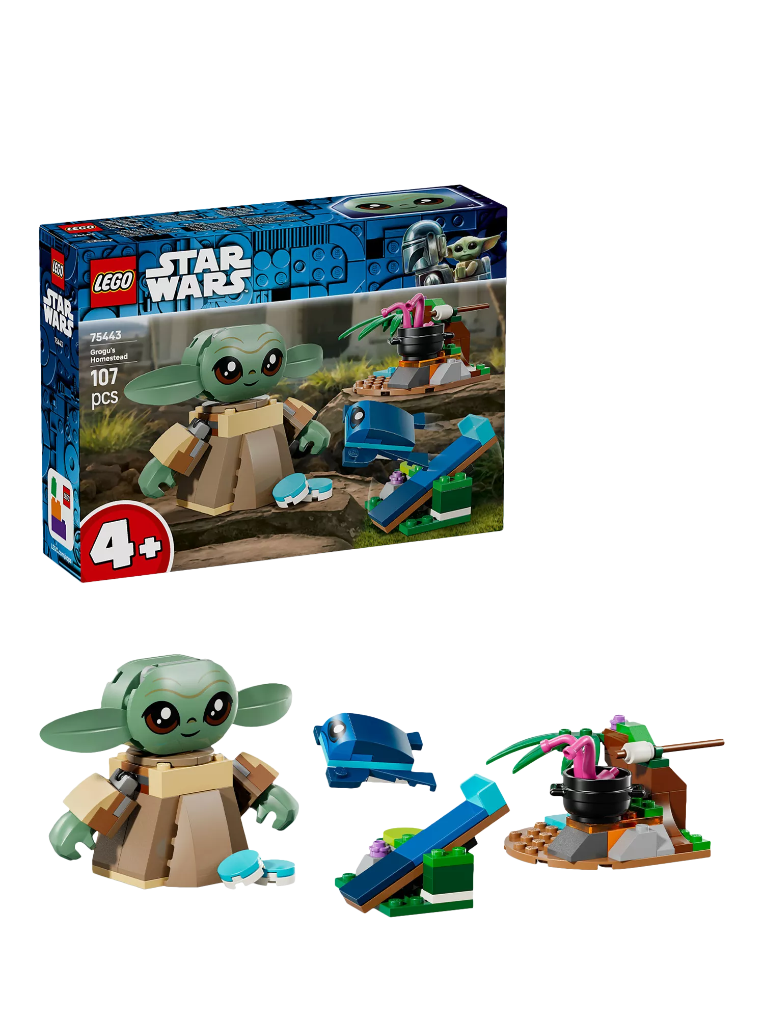 LEGO Star Wars building set Grogu's Homestead - British product