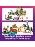 LEGO Friends horse and foal trailer toy construction set, UK version
