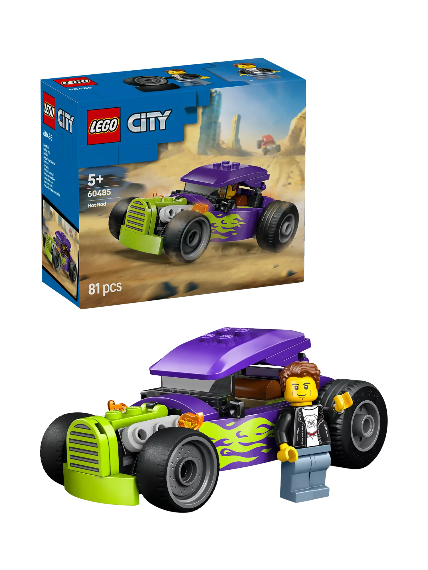 LEGO City Hot Rod Car toy 81 pieces building set, UK version