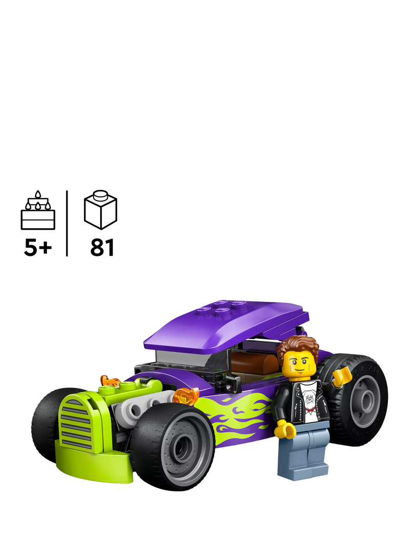LEGO City Hot Rod Car toy 81 pieces building set, UK version
