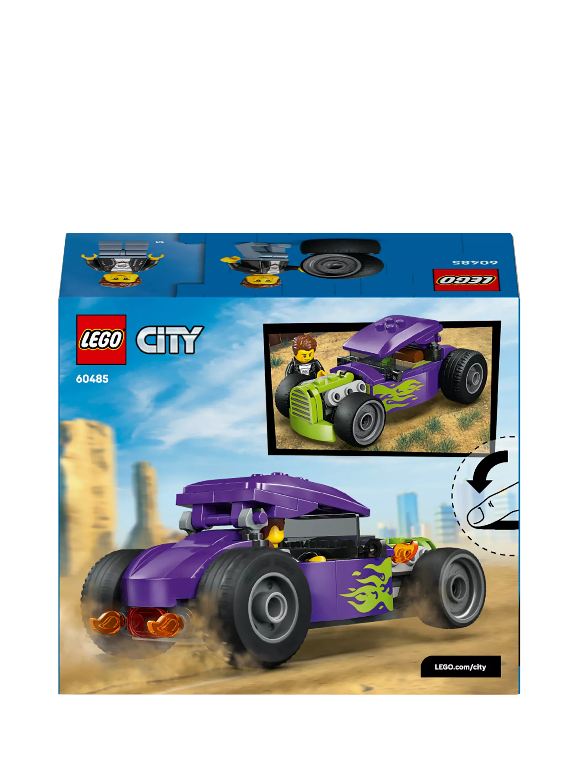 LEGO City Hot Rod Car toy 81 pieces building set, UK version