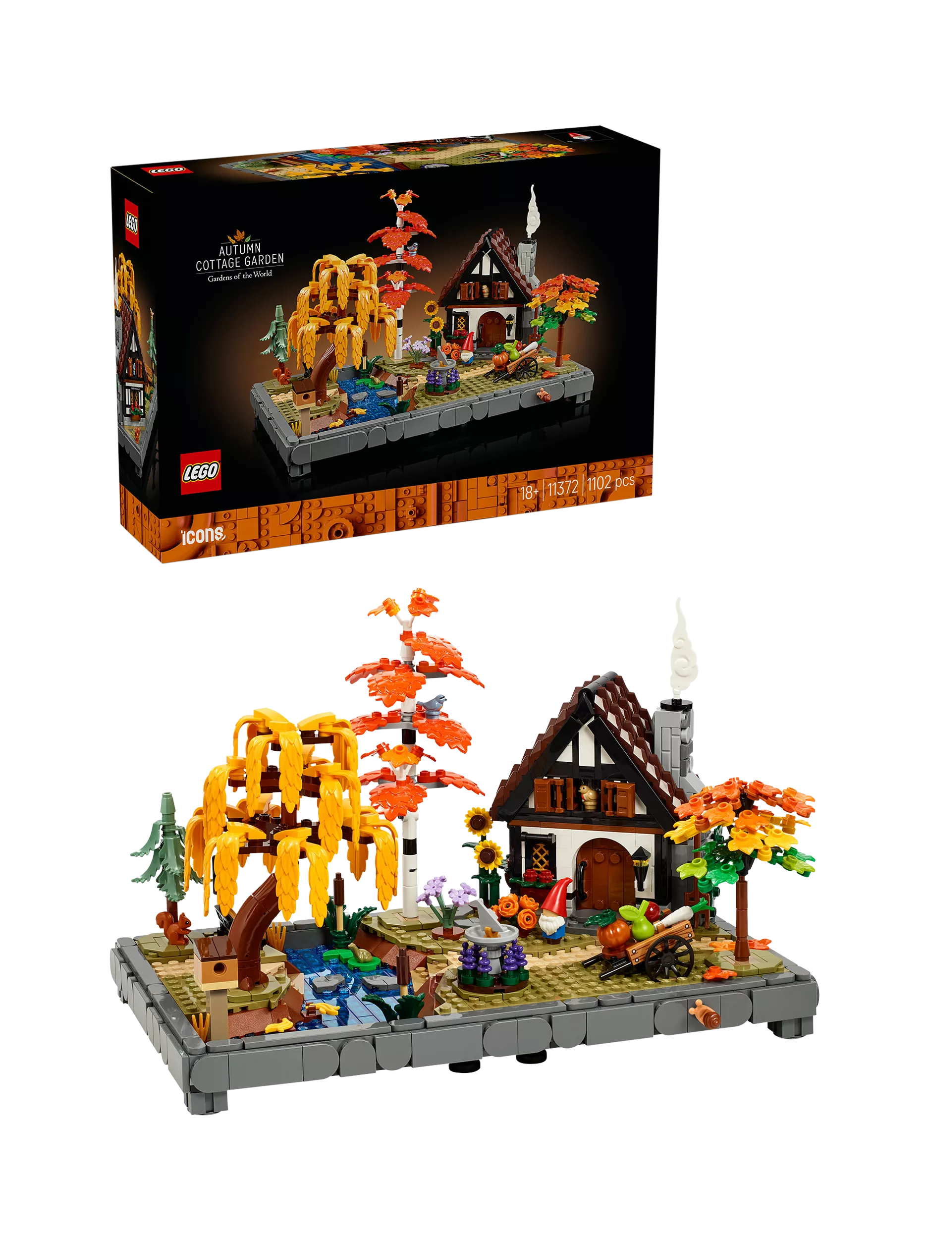 LEGO Autumn Cottage Garden building kit - British product