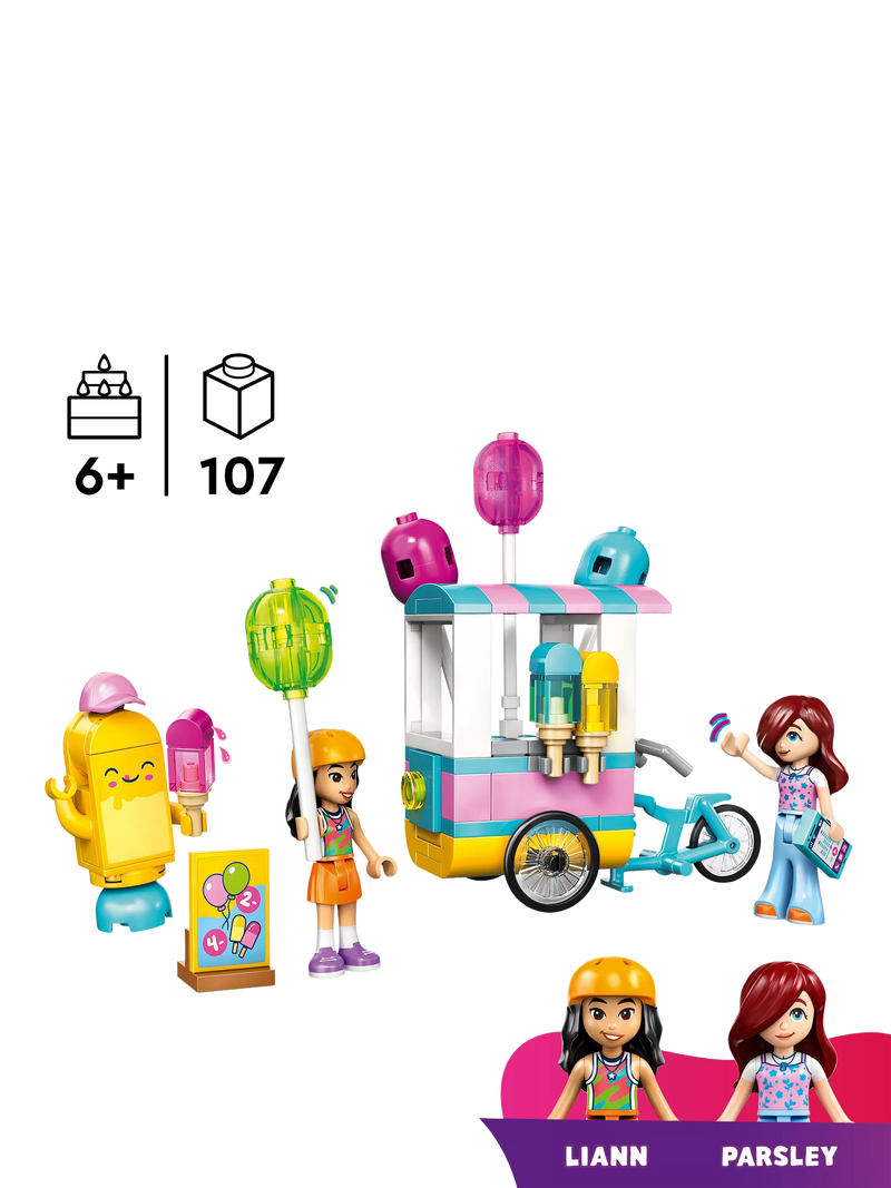 LEGO Friends Ice Cream & Balloon Stand 107 piece toy set, UK version