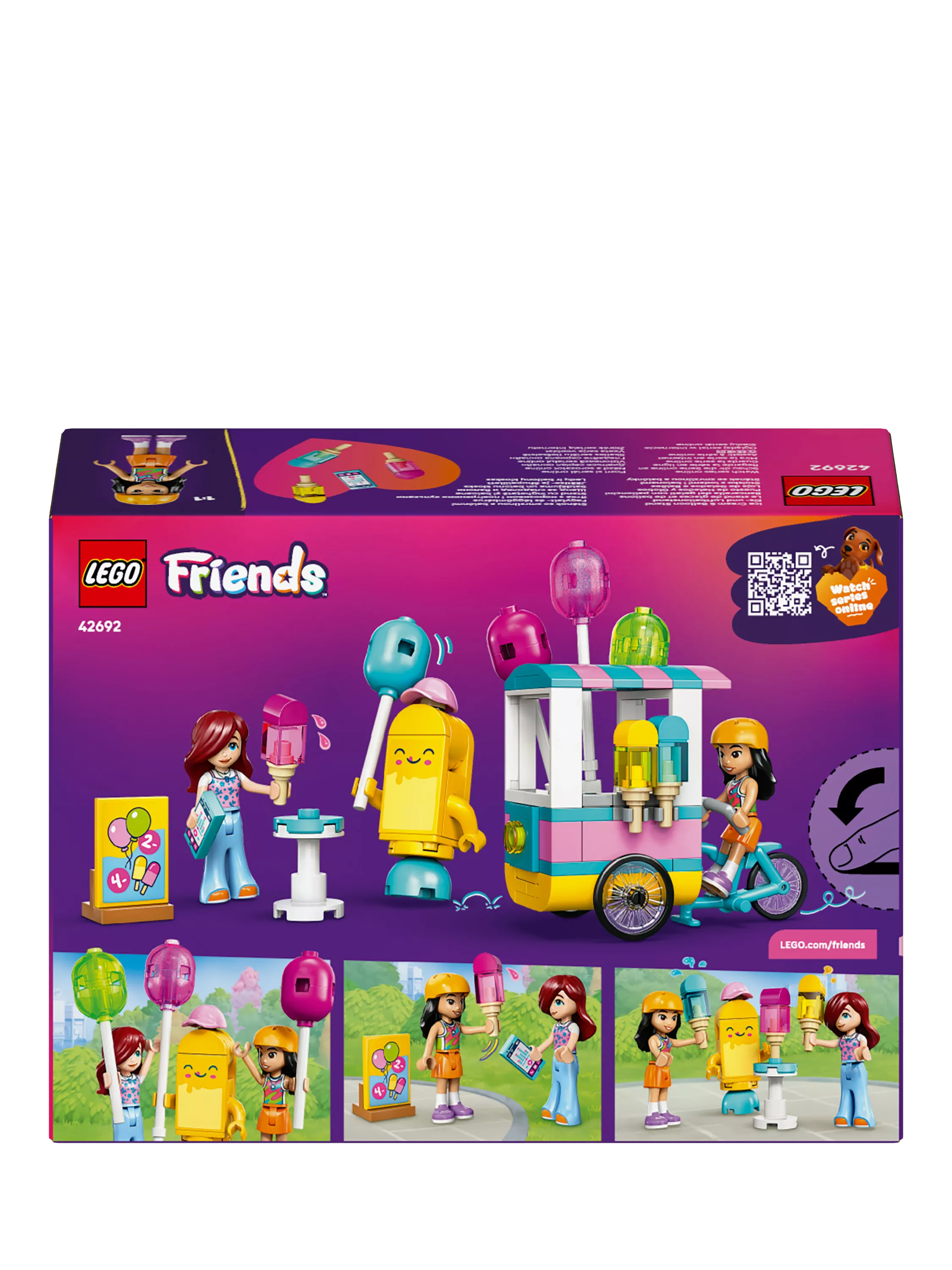 LEGO Friends Ice Cream & Balloon Stand 107 piece toy set, UK version