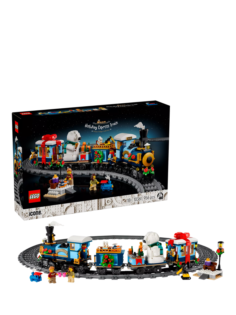 LEGO Icons Holiday Express Train building set 956 pieces (British brand)