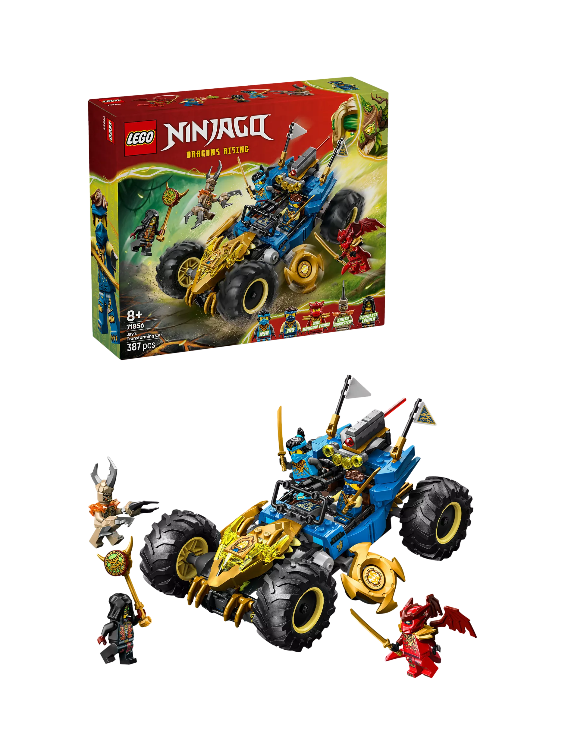 LEGO Ninjago Jay's Transforming Car building toy - British product