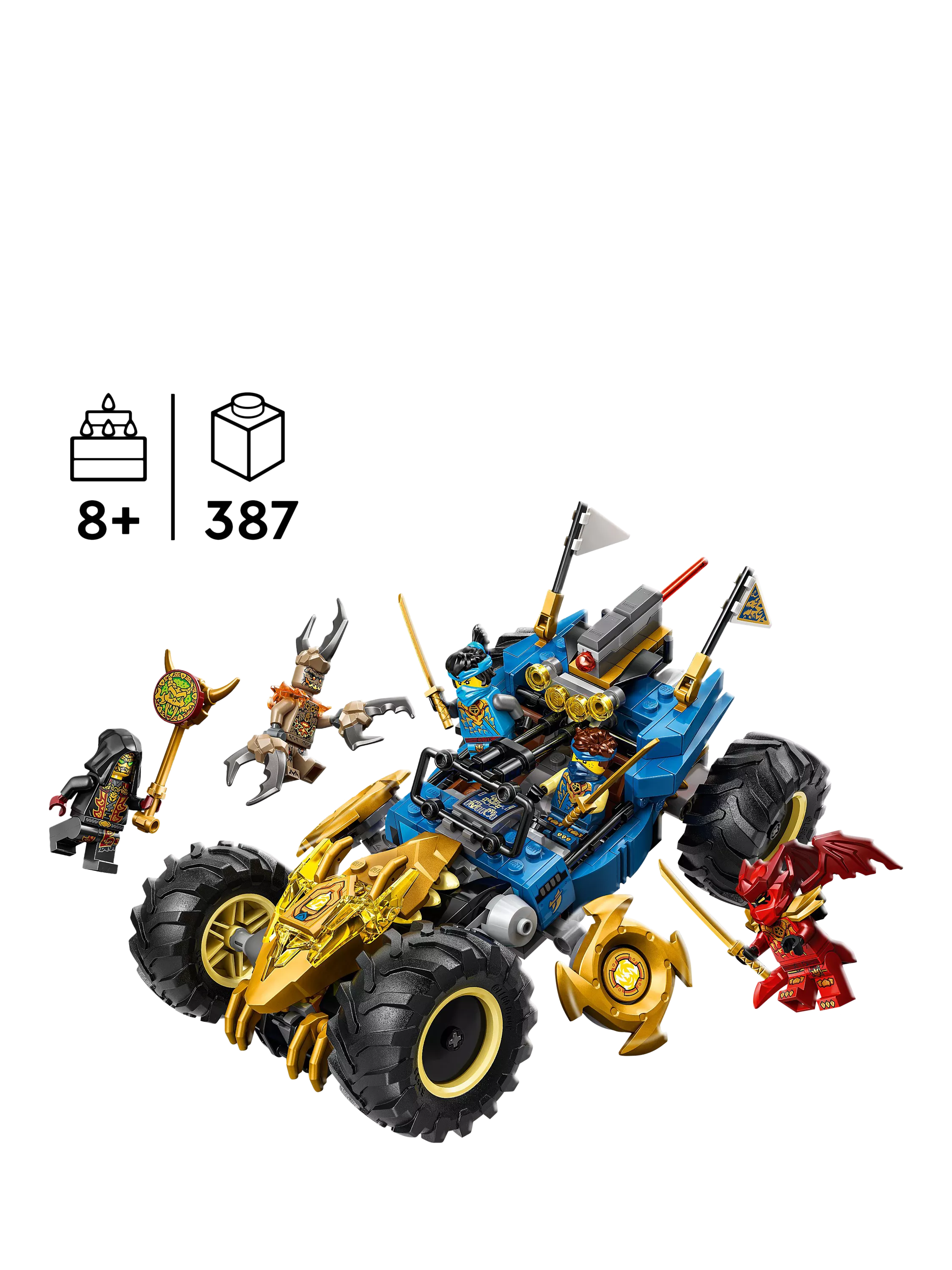 LEGO Ninjago Jay's Transforming Car building toy - British product