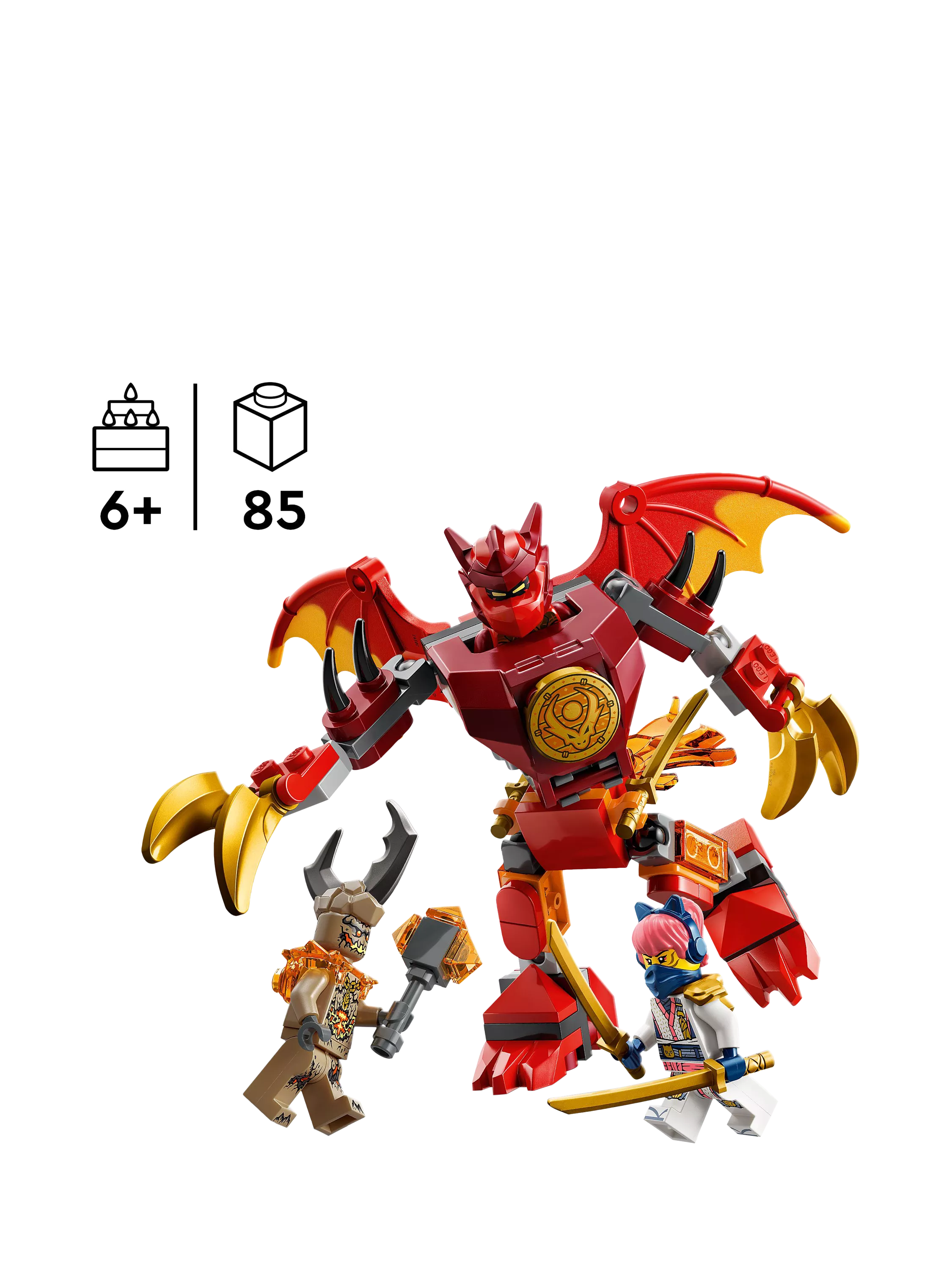 LEGO Ninjago Kai's Dragon Mech Battle Pack, UK version