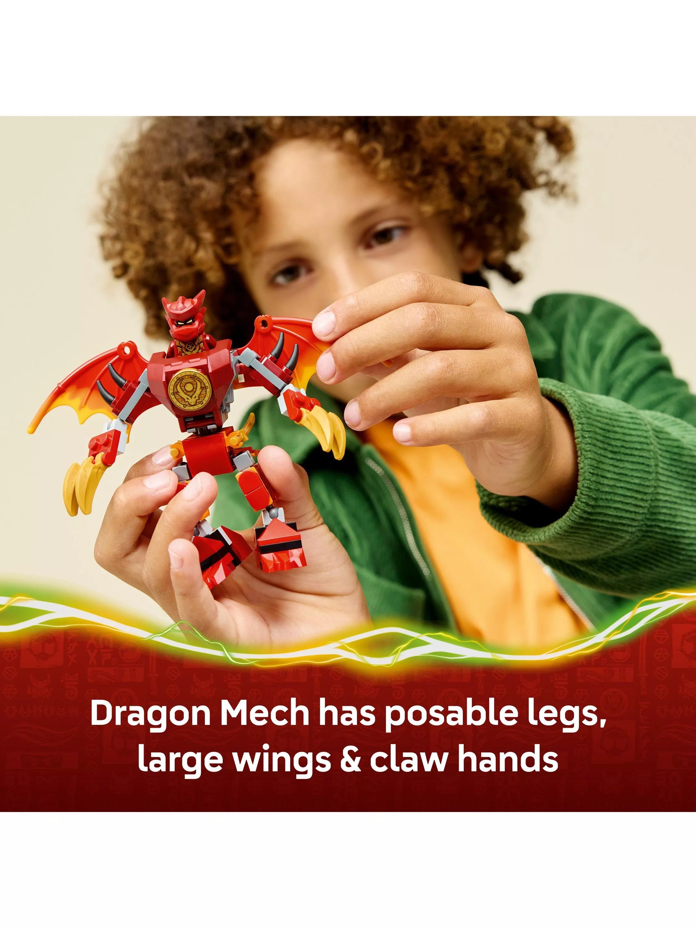 LEGO Ninjago Kai's Dragon Mech Battle Pack, UK version