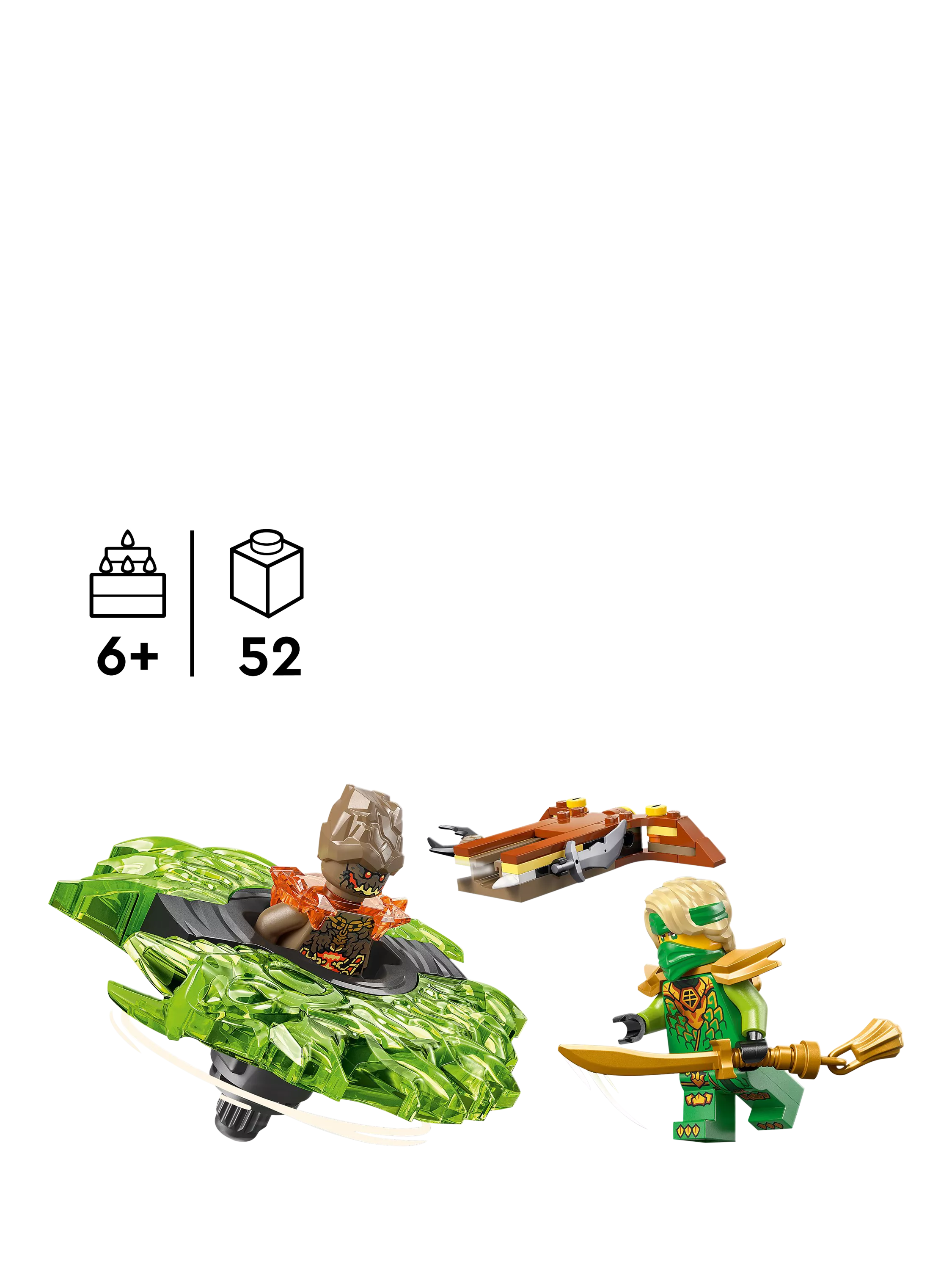 LEGO Ninjago spinner Lloyd vs Earth Monster - British product