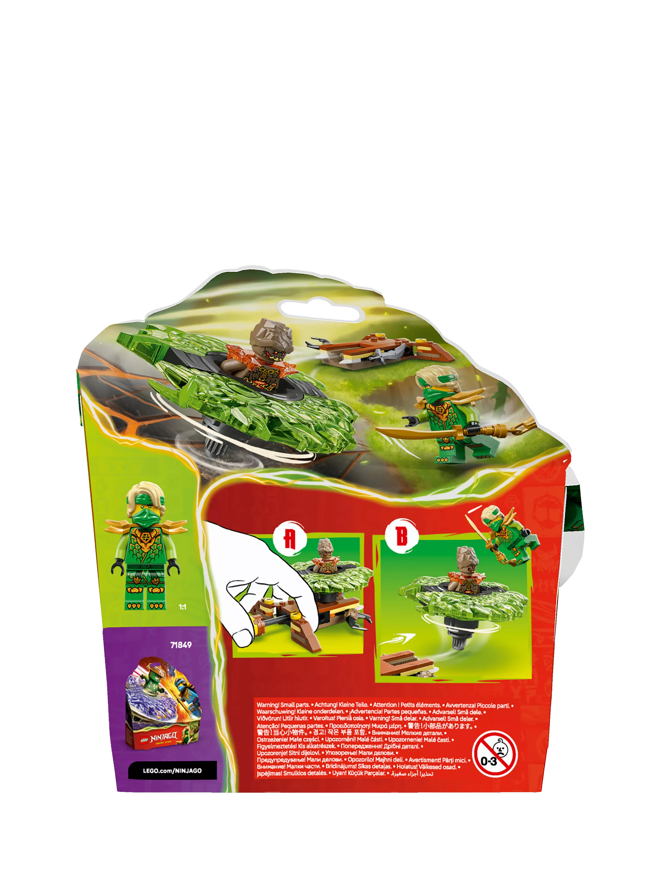 LEGO Ninjago spinner Lloyd vs Earth Monster - British product