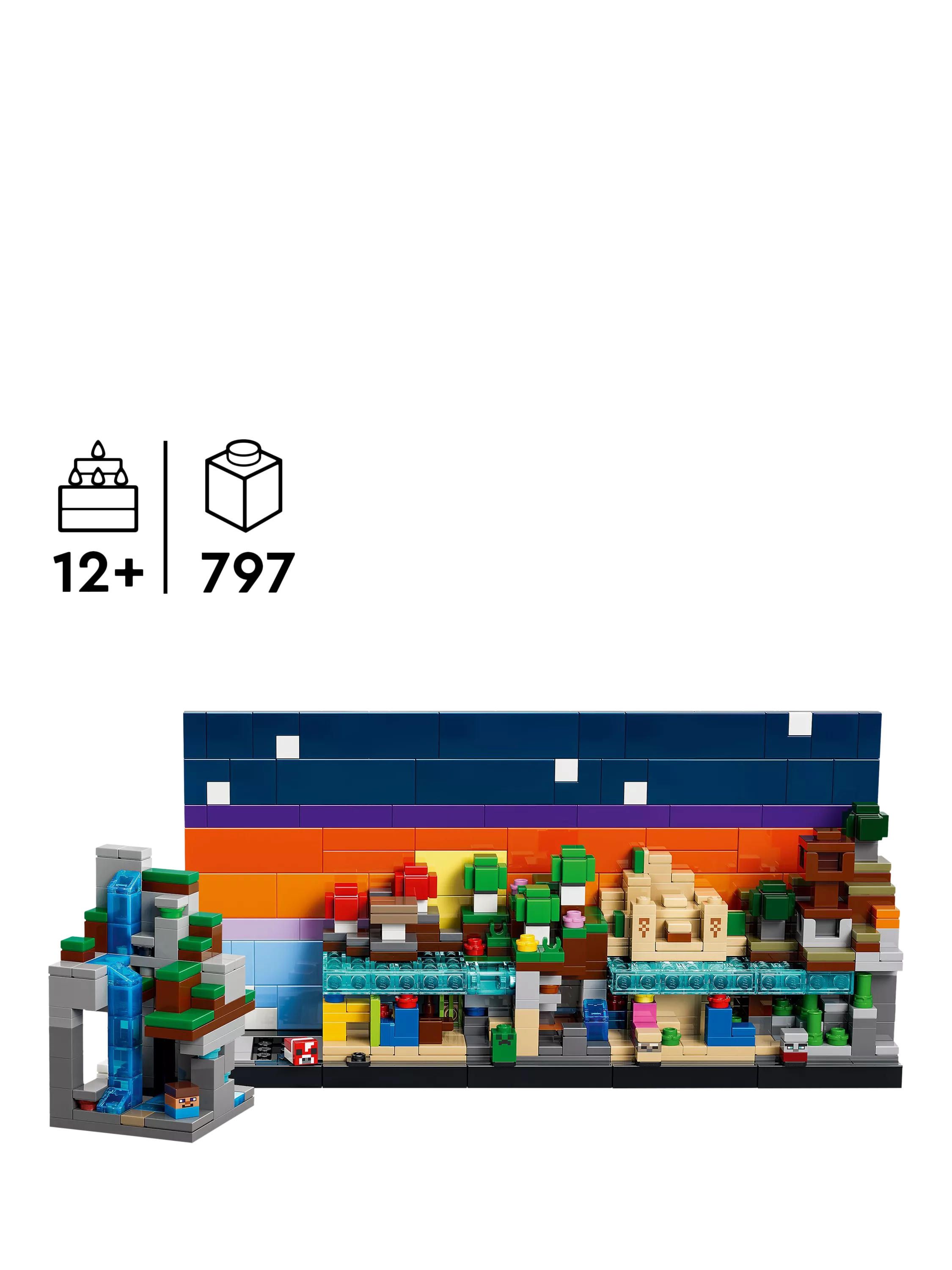 LEGO Minecraft Mini Biomes building toy 797 pieces - British product