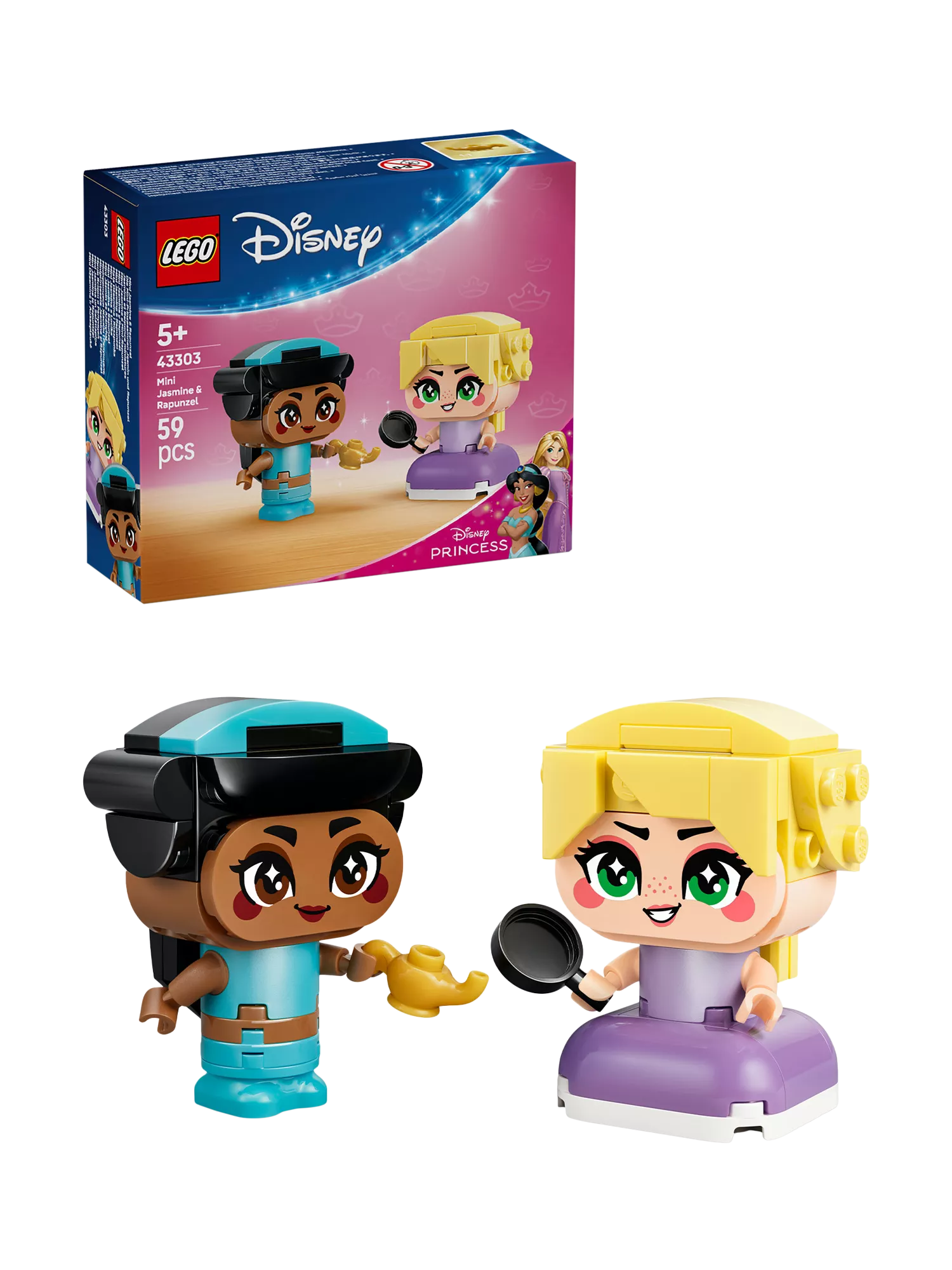 LEGO Disney Princess Jasmine and Rapunzel building toy (British brand)