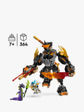 LEGO Ninjago Cole's Mission Mech and Dragon Zane building set 364 pieces (British brand)