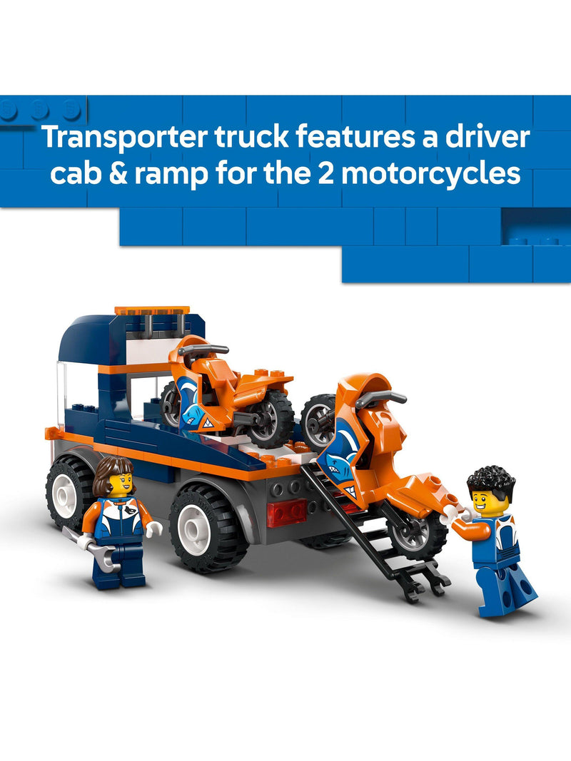 LEGO City Motorcycle Transporter toy building set 88 pieces - British product