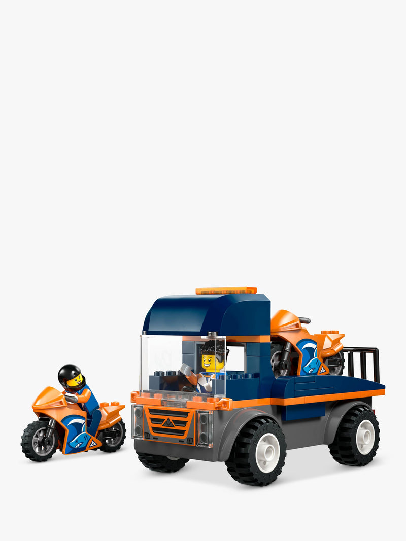 LEGO City Motorcycle Transporter toy building set 88 pieces - British product