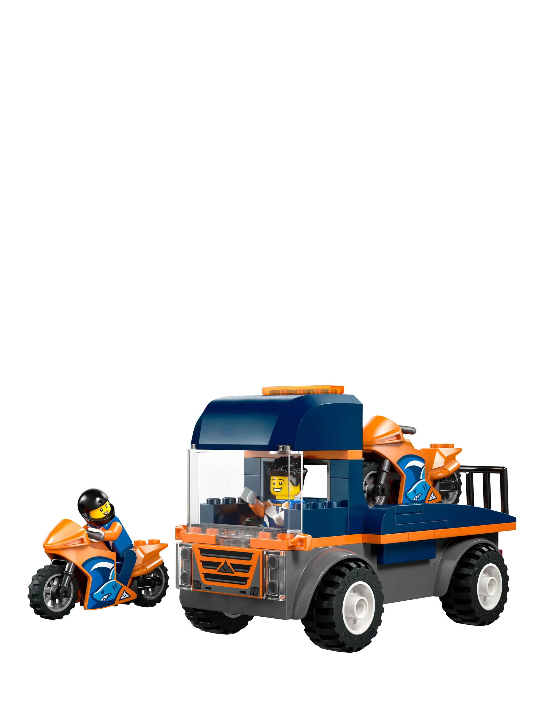 LEGO City Motorcycle Transporter toy building set 88 pieces - British product