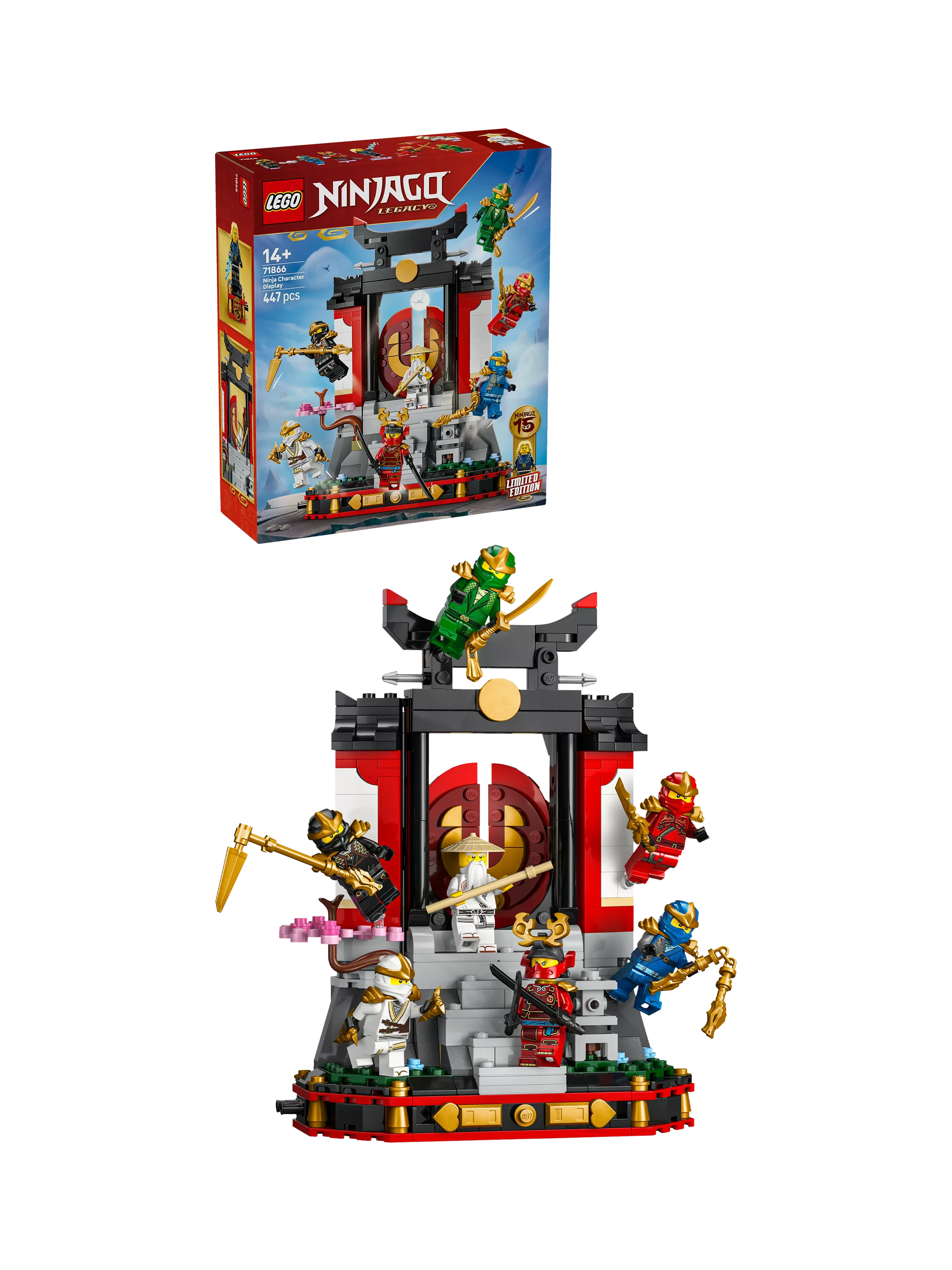 LEGO Ninjago display set 15th anniversary 447 pieces - British product