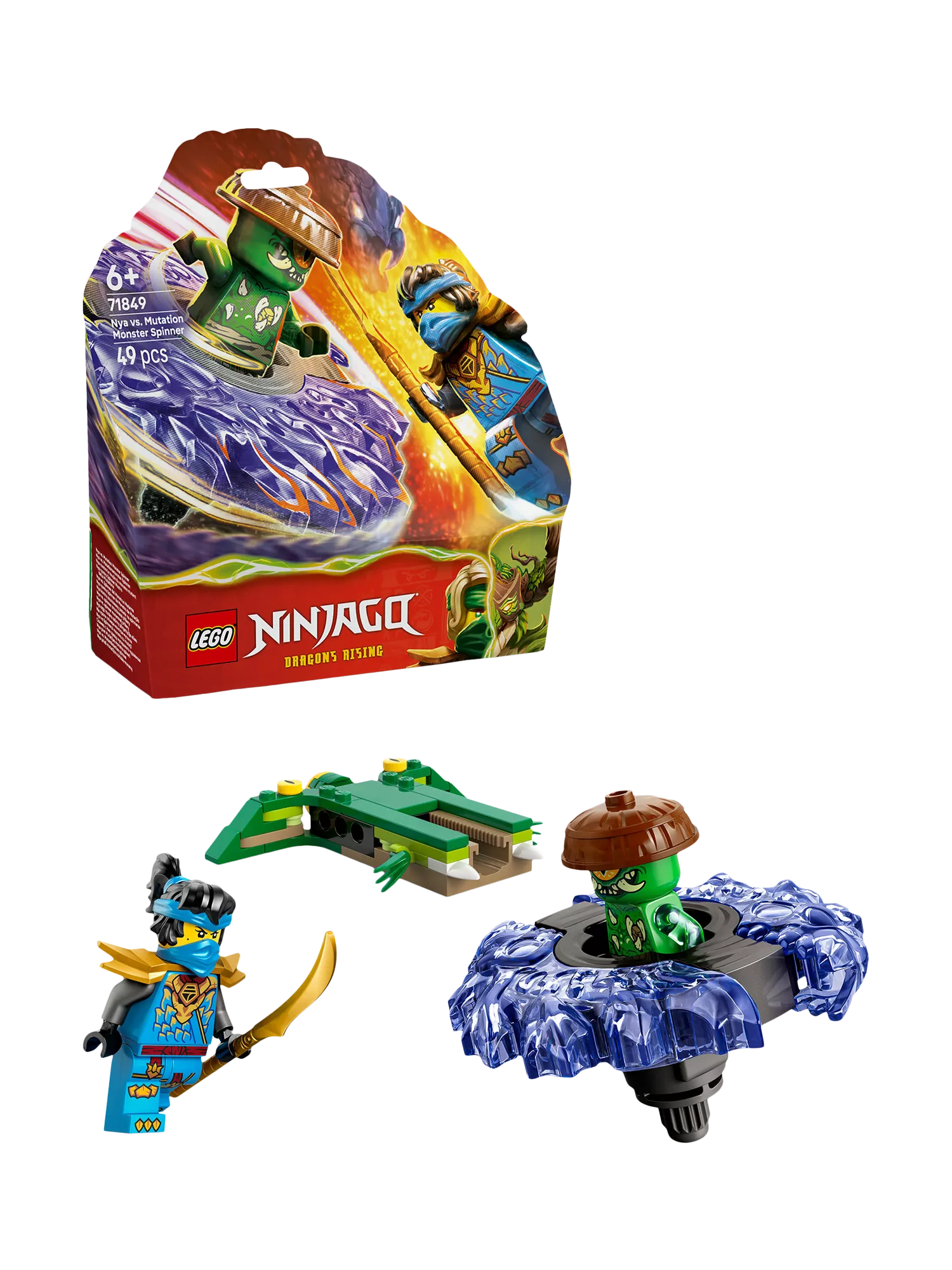 LEGO Ninjago Nya vs. Mutation Monster Spinner toy 71849 - British product
