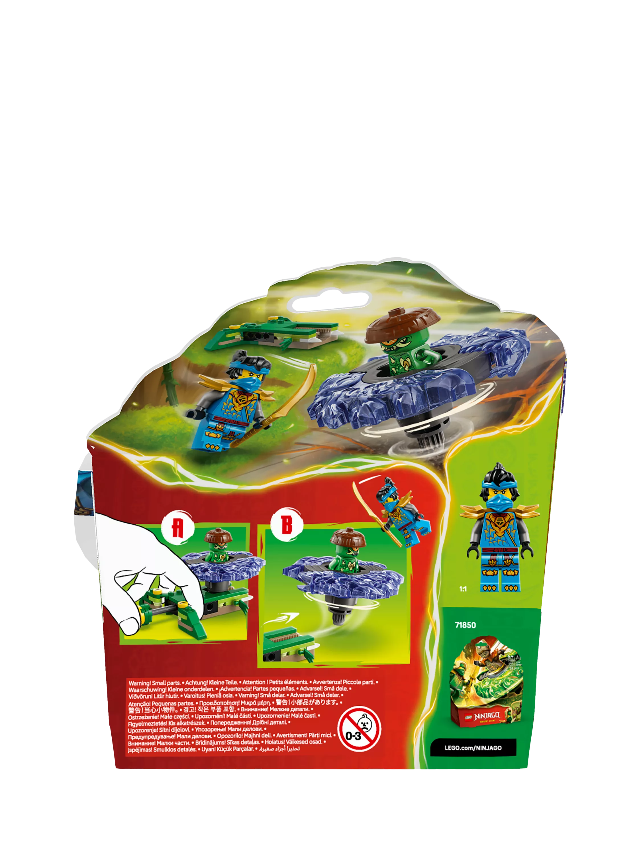 LEGO Ninjago Nya vs. Mutation Monster Spinner toy 71849 - British product