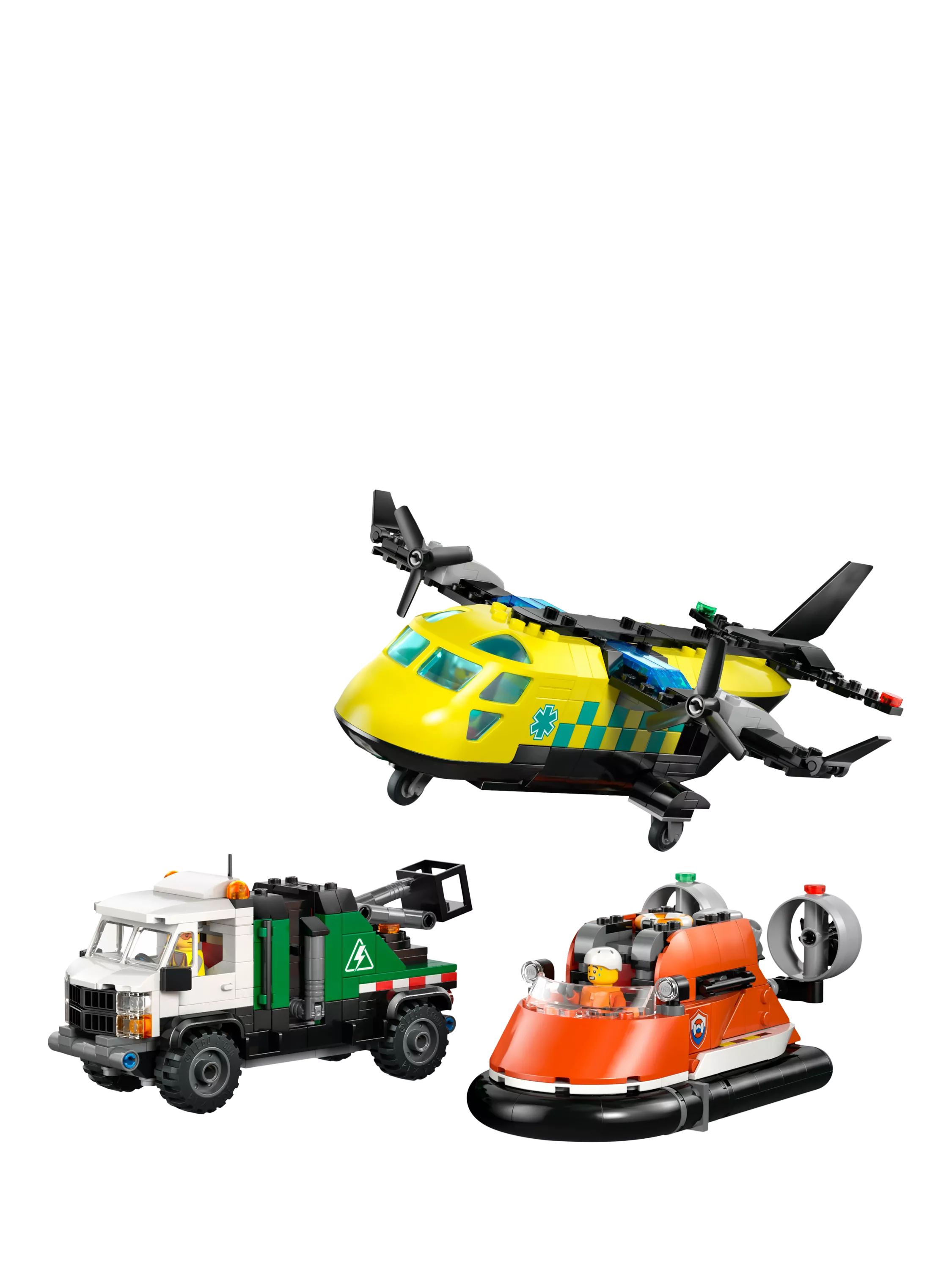 LEGO City 60505 airplane truck hovercraft building set - British product