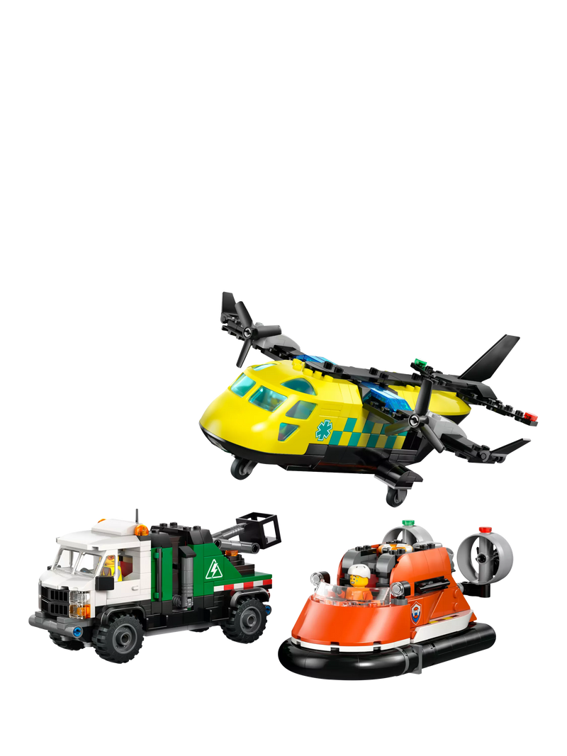 LEGO City 60505 airplane truck hovercraft building set - British product
