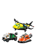 LEGO City 60505 airplane truck hovercraft building set - British product