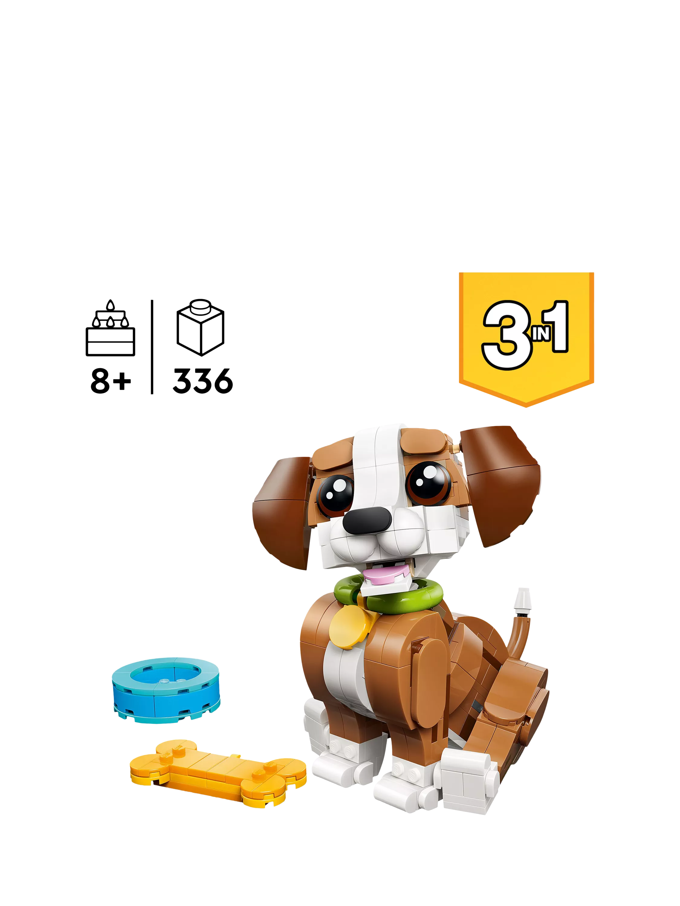 LEGO Creator 31382 Playful Puppy Dog building toy, imported from the UK