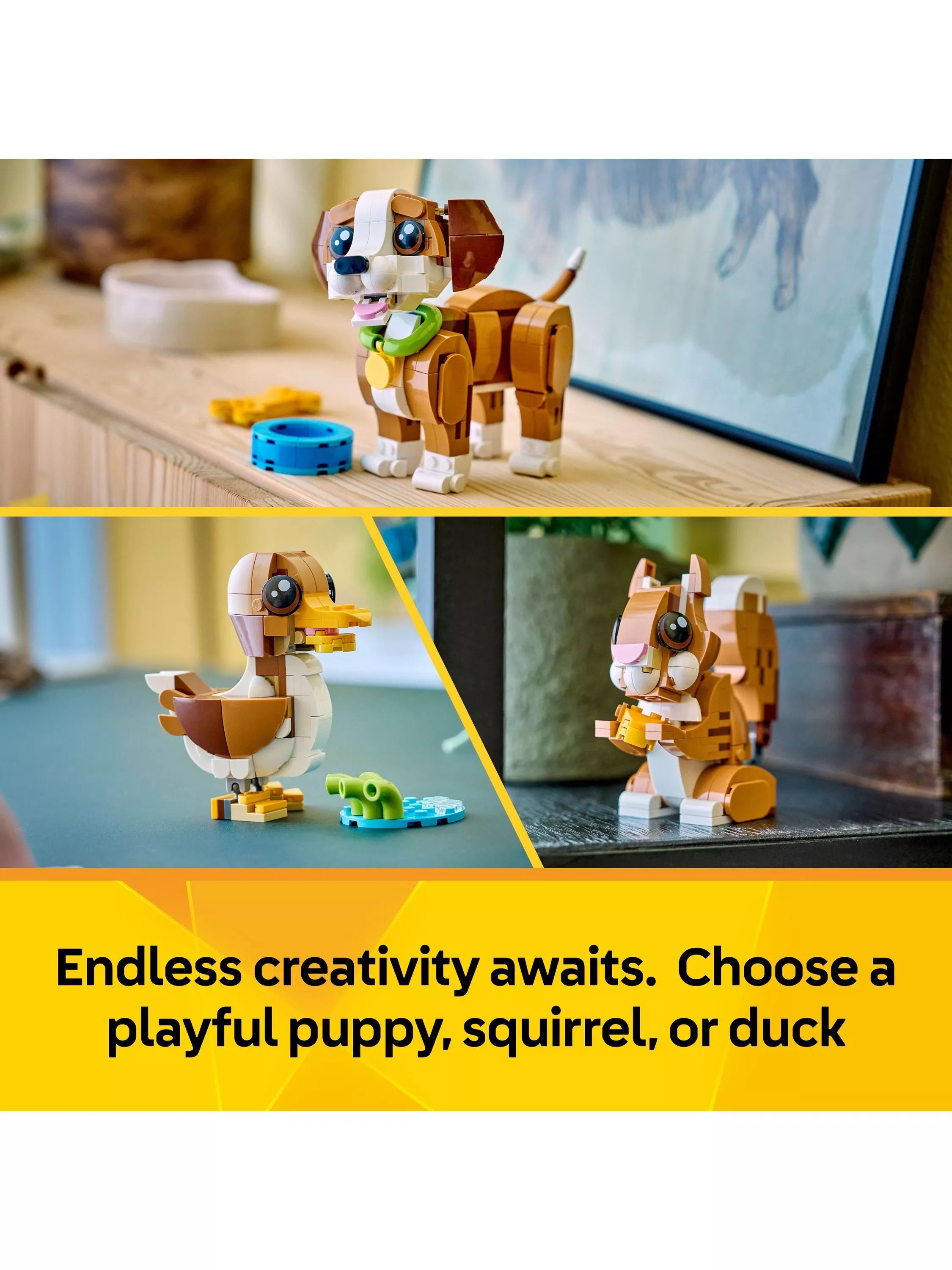 LEGO Creator 31382 Playful Puppy Dog building toy, imported from the UK