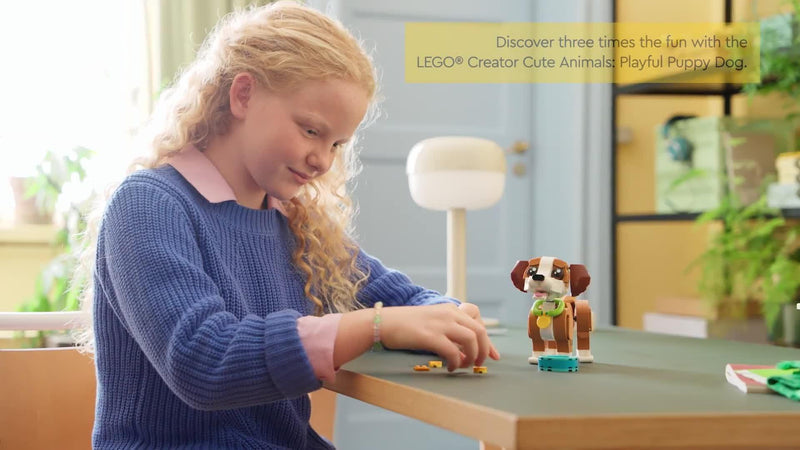 LEGO Creator 31382 Playful Puppy Dog building toy, imported from the UK