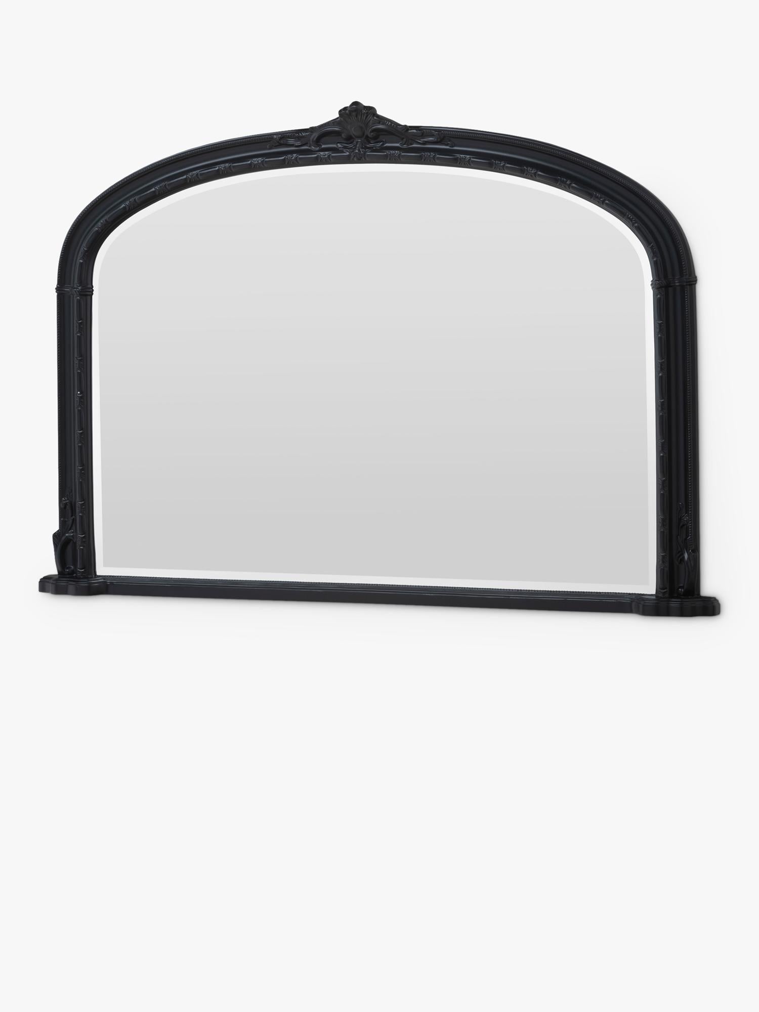 Yearn Victorian arched overmantel mirror bevelled glass 89 x 127cm, imported from the UK