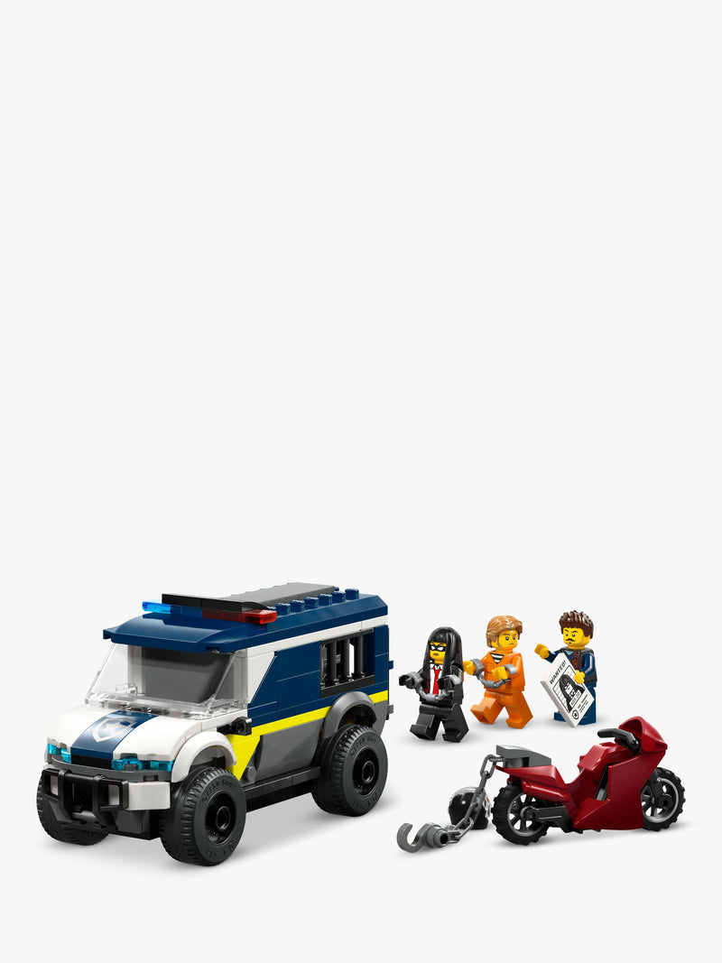 LEGO City police prisoner transport van building set 198 pieces (British brand)