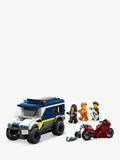 LEGO City police prisoner transport van building set 198 pieces (British brand)