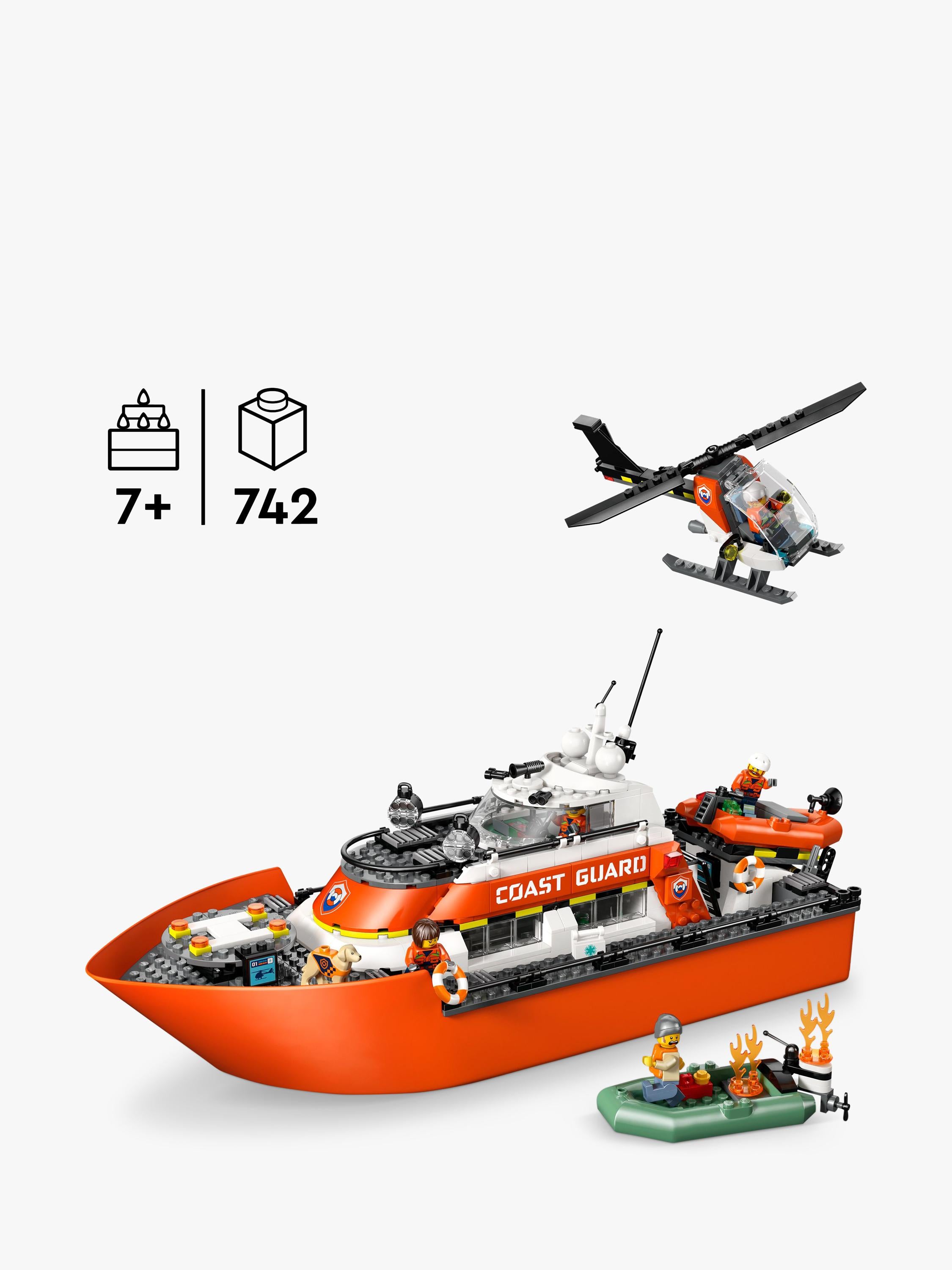 LEGO Rescue Boat and Helicopter set, imported from the UK