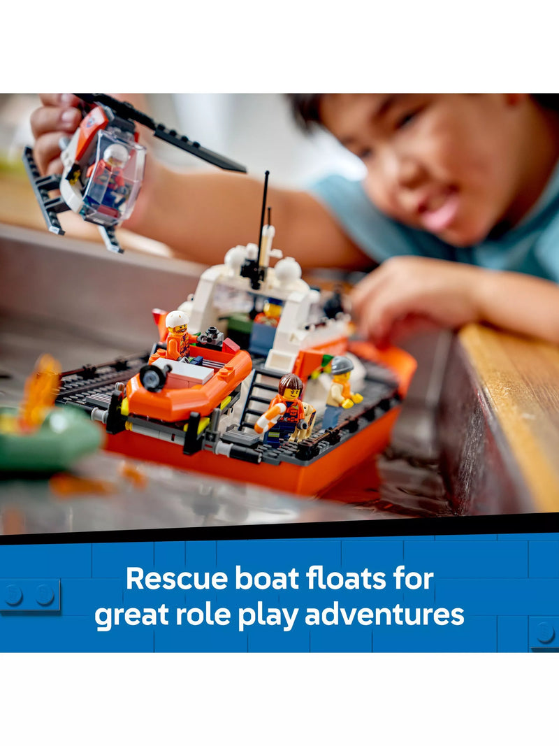 LEGO Rescue Boat and Helicopter set, imported from the UK