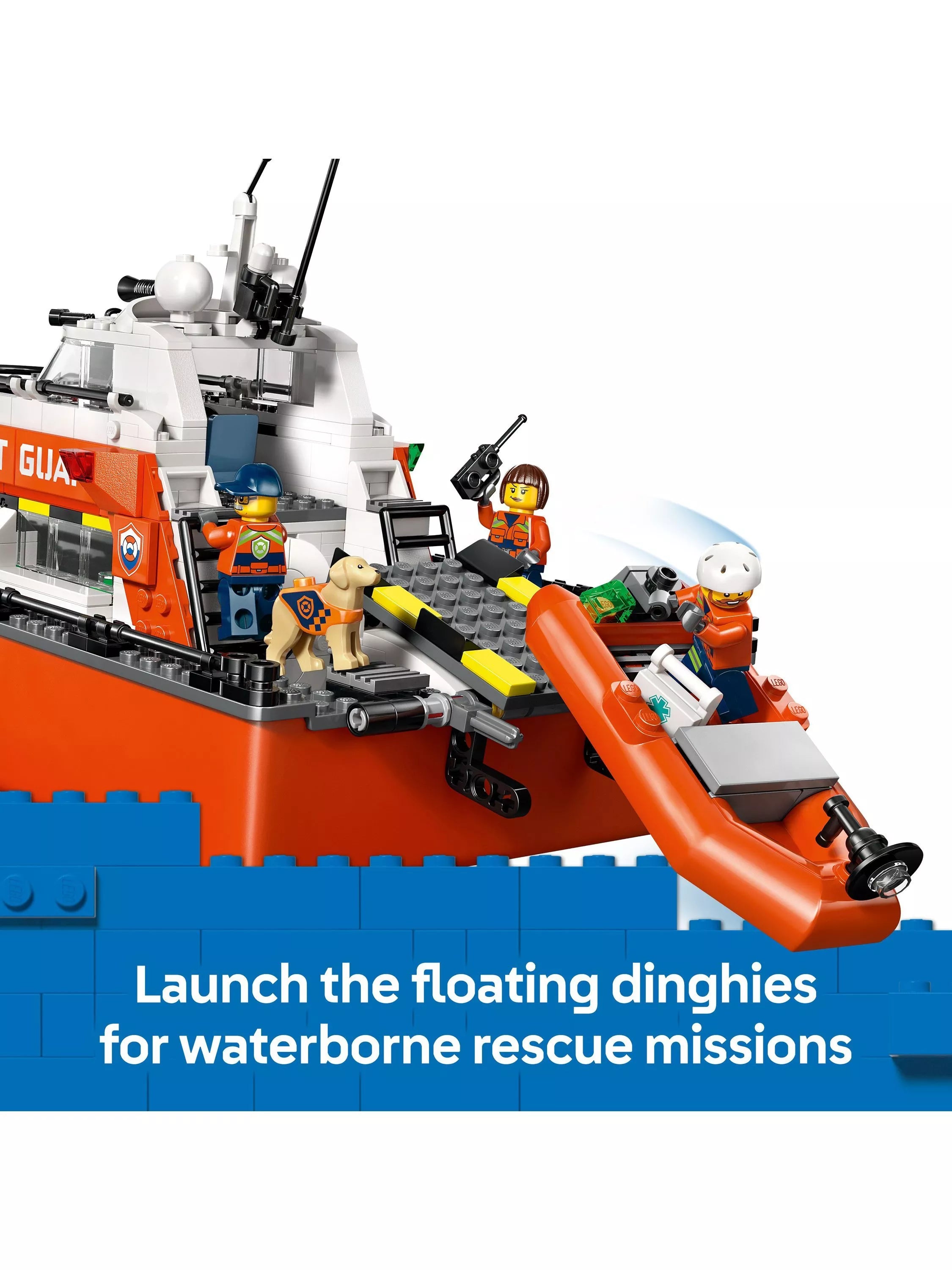 LEGO Rescue Boat and Helicopter set, imported from the UK