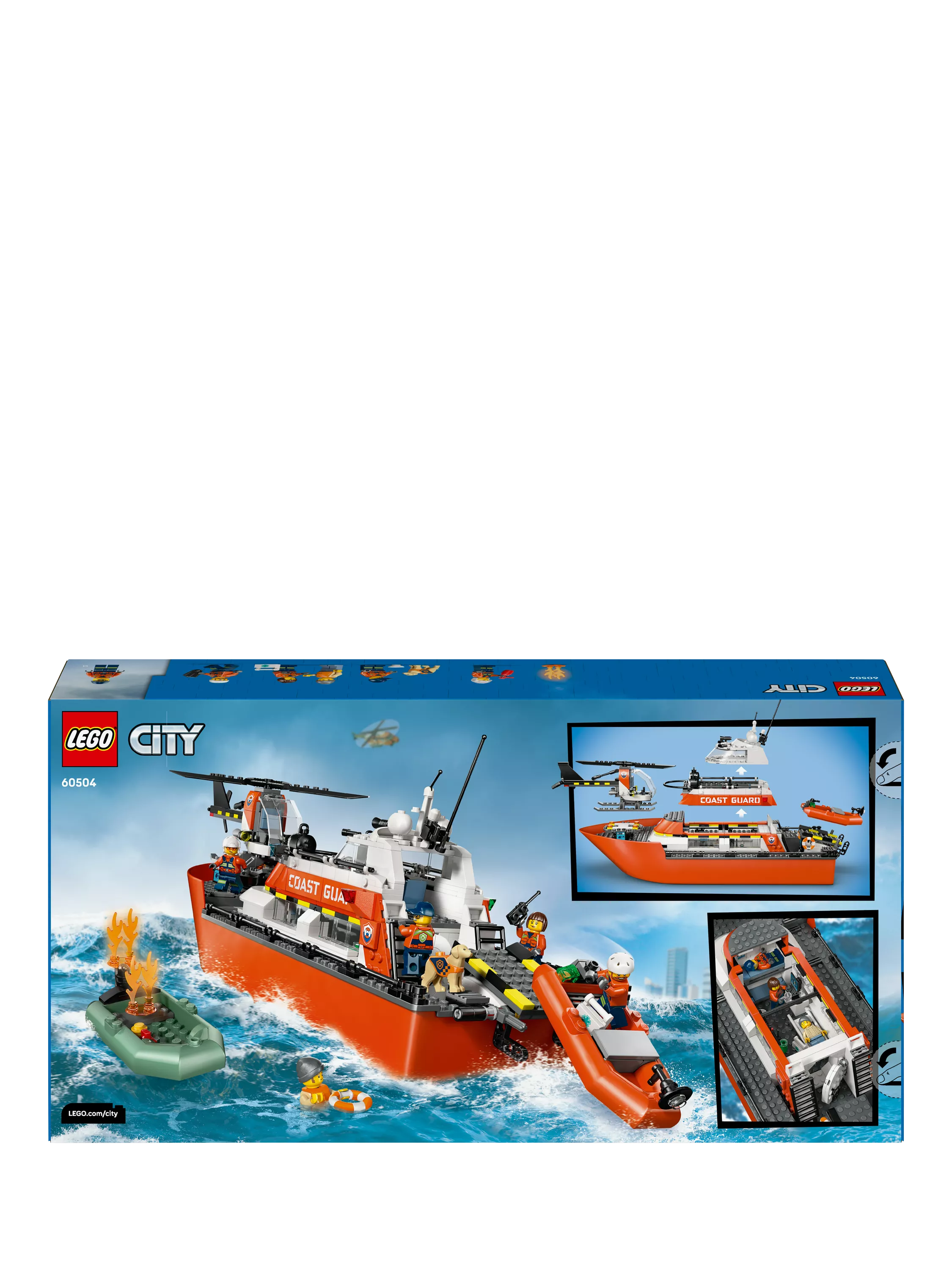 LEGO Rescue Boat and Helicopter set, imported from the UK
