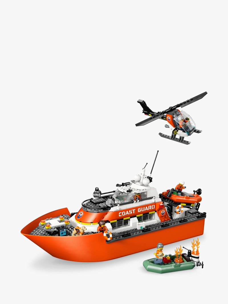 LEGO Rescue Boat and Helicopter set, imported from the UK
