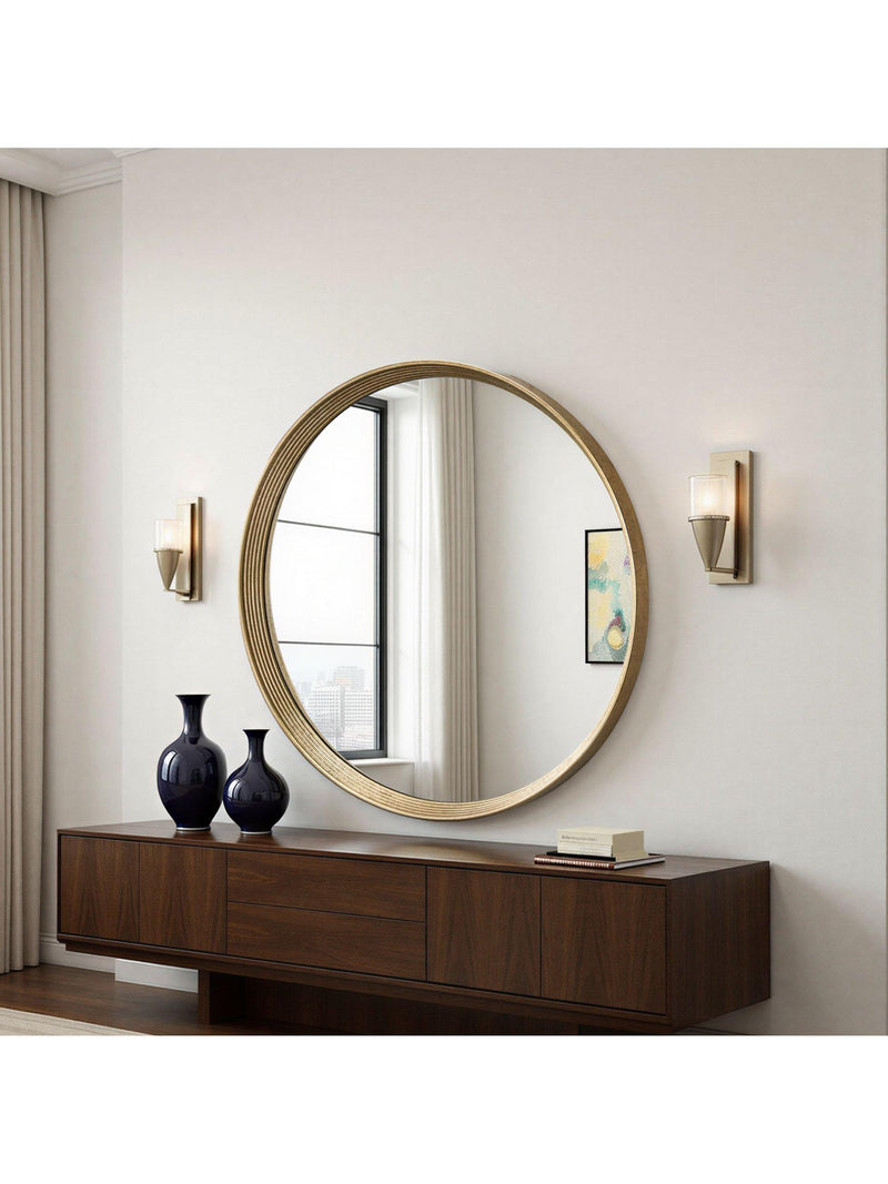 Yearn Willow round wall mirror 107cm, UK version