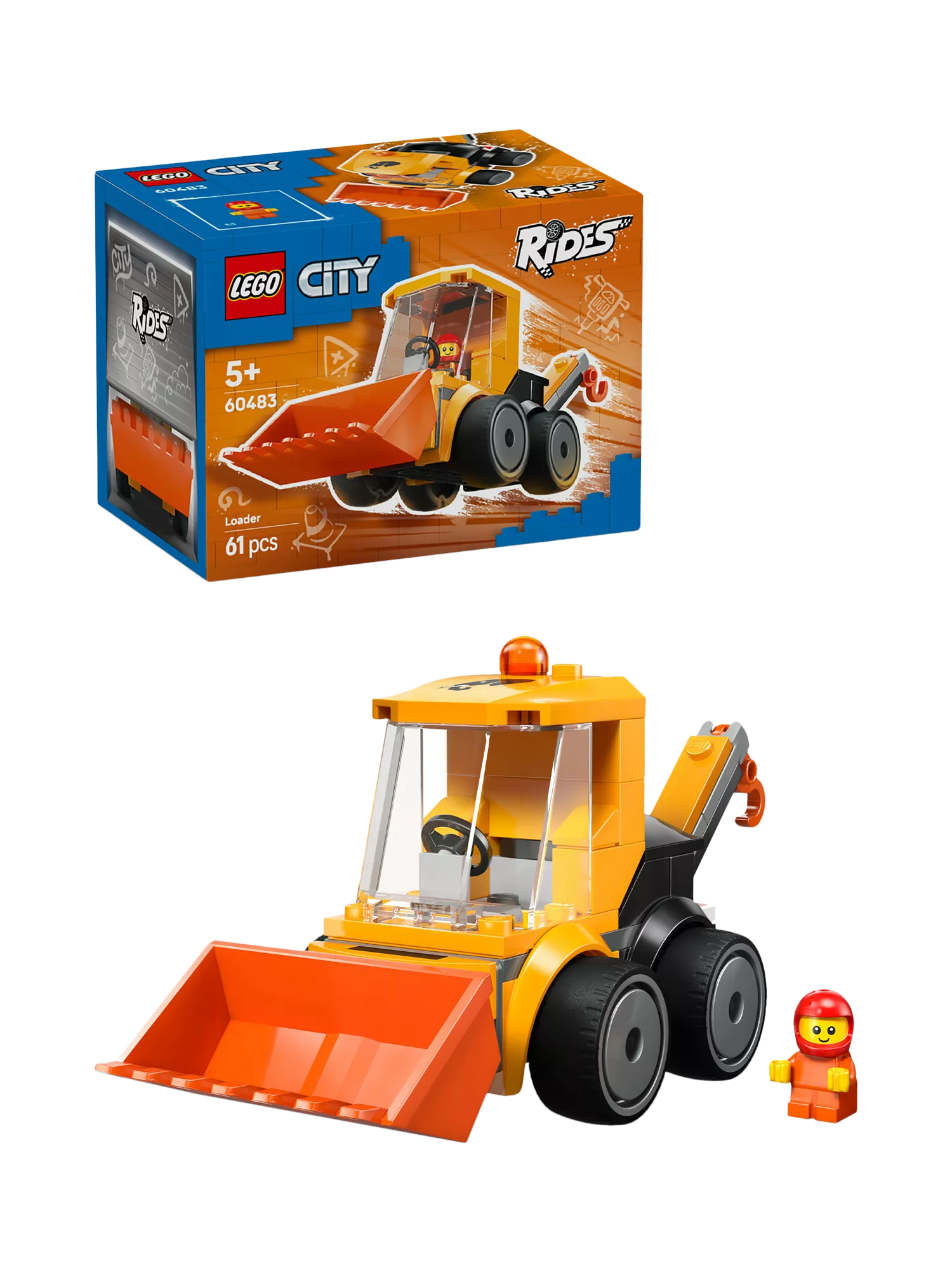 LEGO City 60483 construction loader toy (British brand)