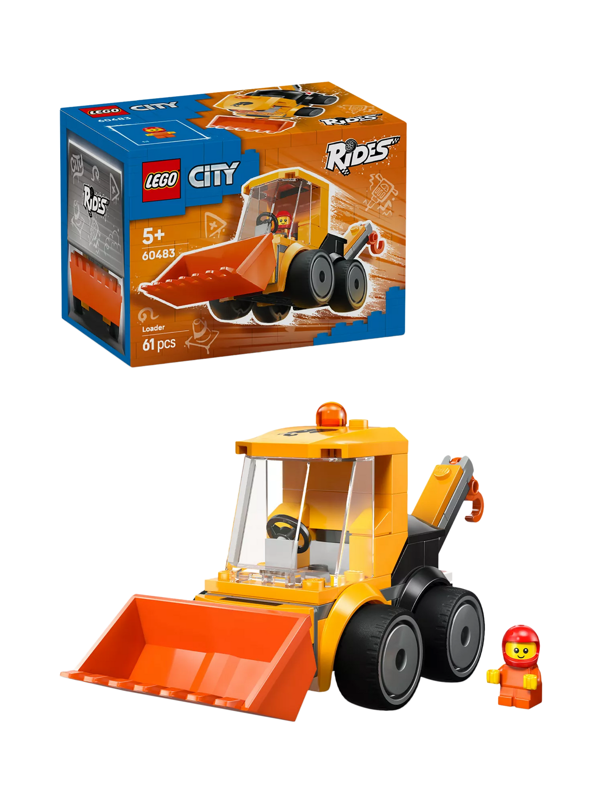 LEGO City 60483 construction loader toy (British brand)