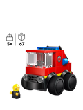 LEGO City fire engine mini building kit with rubber tyres (British brand)