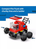 LEGO City fire engine mini building kit with rubber tyres (British brand)