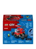 LEGO City fire engine mini building kit with rubber tyres (British brand)