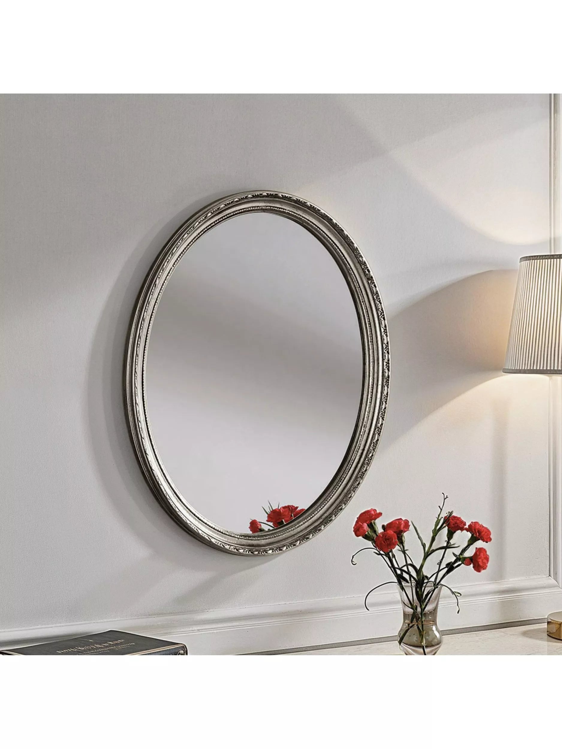 Yearn Oval Wall Mirror, 69 x 58cm