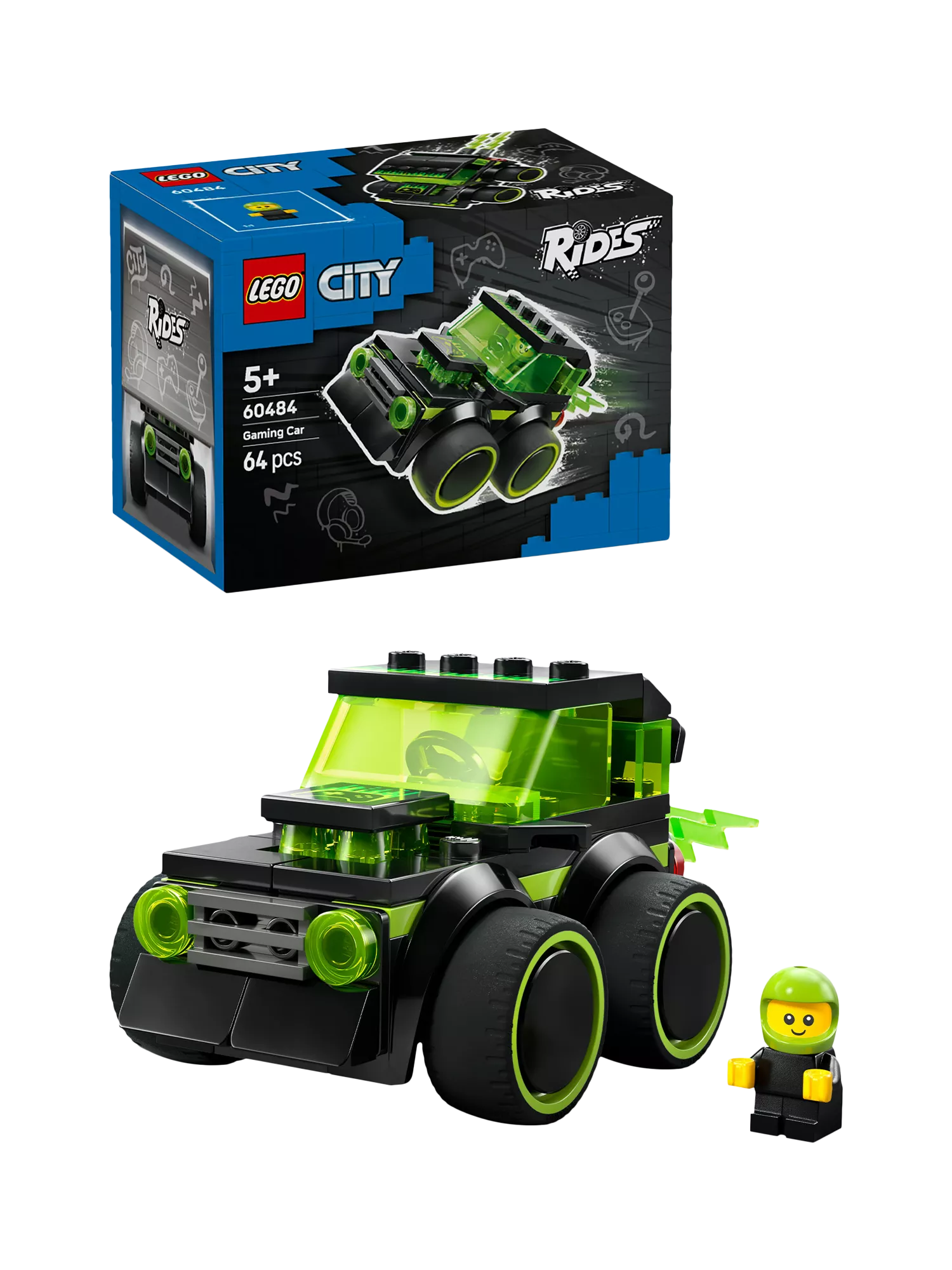 LEGO City Gaming Car toy set 64 pieces (British brand)